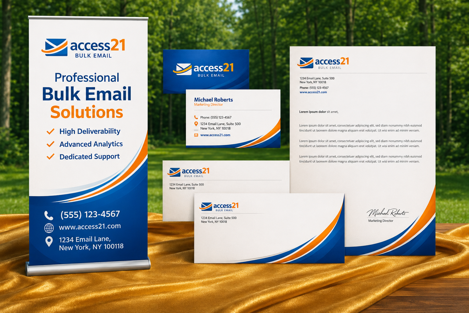 Access21 Branded Stationery & Signage