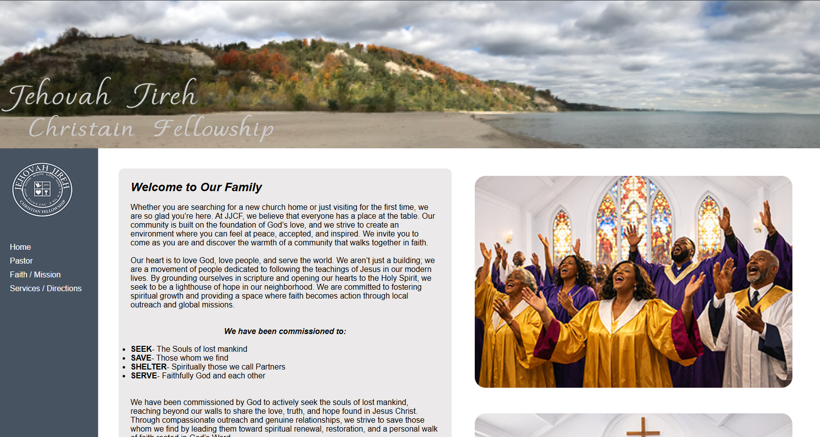 Jubilee Junction Christian Fellowship church website homepage